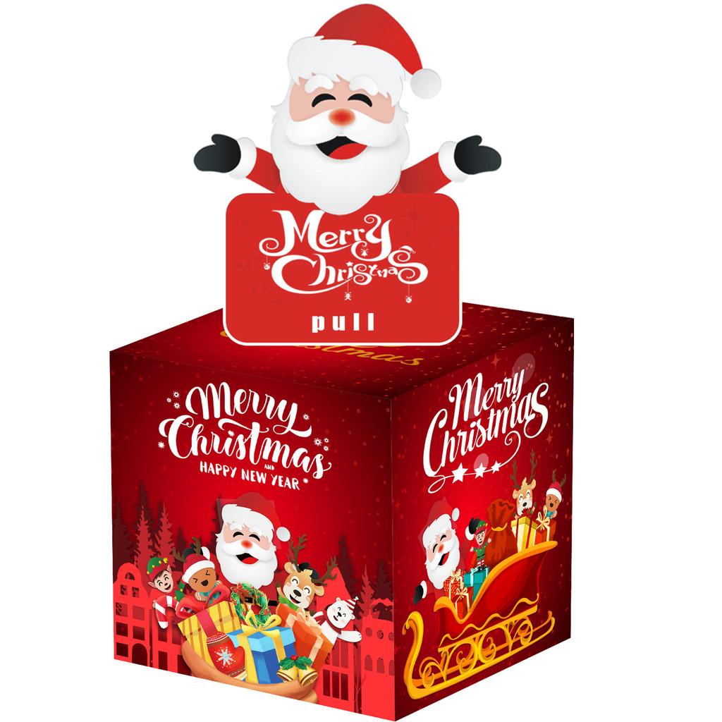 Gift Christmas Surprise Box With Santa Decor For Festive Events Gift Exchange