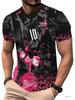 Men's Graphic T-Shirt - Black ; Pink Streetwear Tee. Breat
