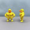 3D Muscle Duck Statue Desktop Ornament, Cute Bookshelf Decor, Multi-functional Indoor Outdoor Decoration, Stylish Art Craft Home