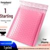 Thickened Pink Co-extruded Bubble Film Black Foam Clothing Packaging Bag