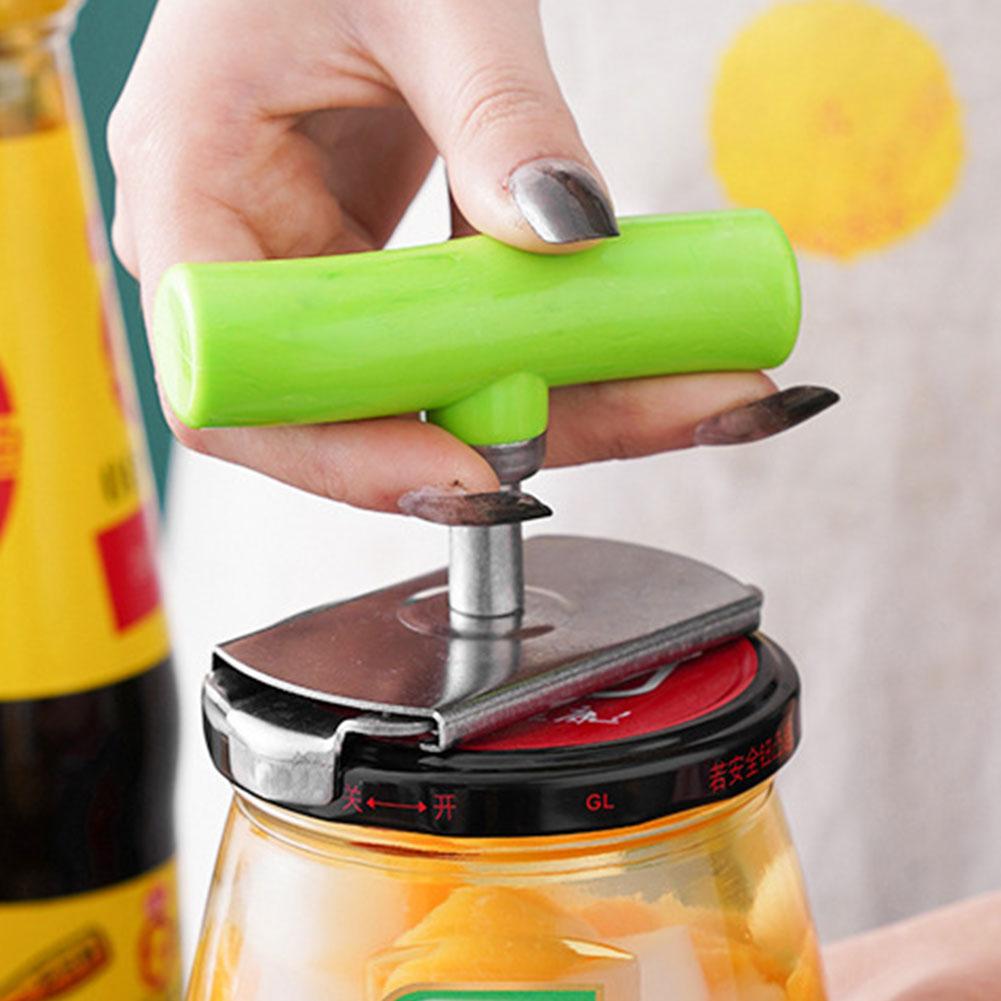 Kavanoz Açacağı Kapakları Açılır Kavanoz Açacağı Paslanmaz Çelik Konserve Açacağı Artritli Yaşlılar İçin Ayarlanabilir Konserve Kapağı Çıkarıcı