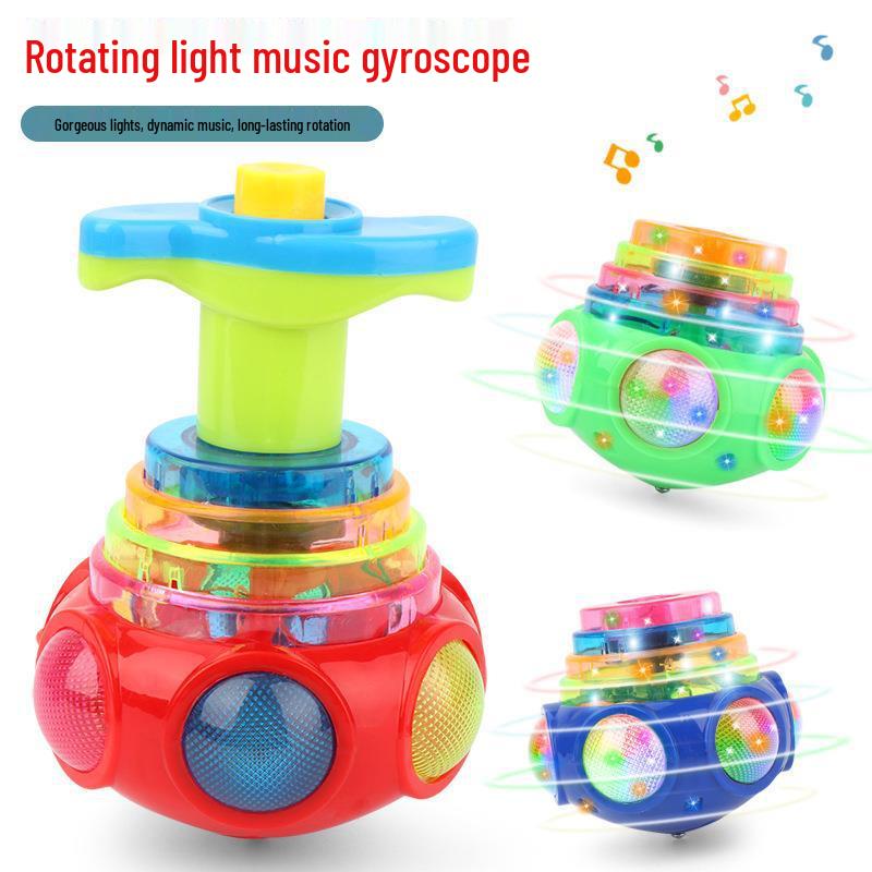 Kids' Light-Up Music Spinning Top