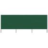 VidaXL Room Divider 3 Panels Fabric 400 X 160 Cm Green
