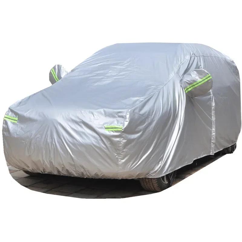 Car Cover Outdoor Protection Full Exterior Snow Cover Sunshade Dustproof Oxford Protection Cover Universal for Hatchback Sedan
