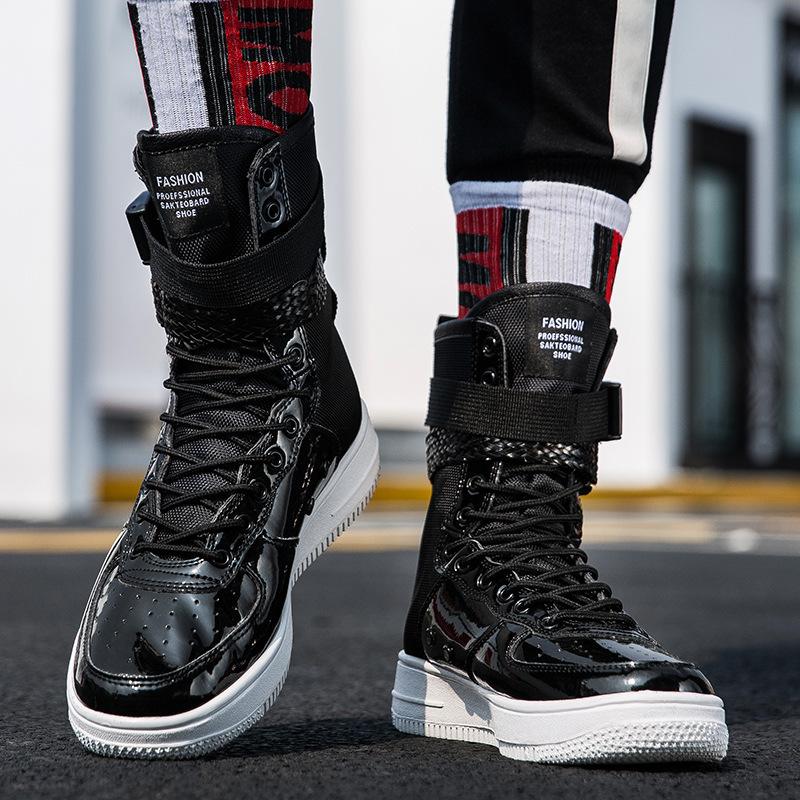 Mens Sneakers Autumn and Winter New Sports Shoes Casual Shoes High Top Board Shoes