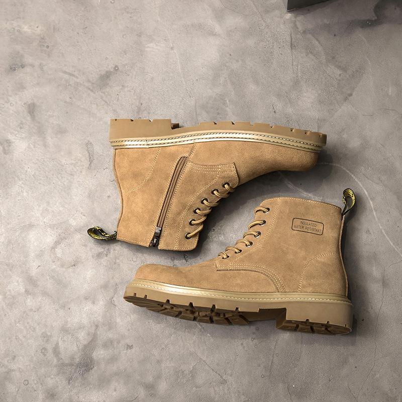 Autumn New Men Shoes Genuine Leather Boots Lace-up High Top Casual Shoes Street Cool Ankle Boots