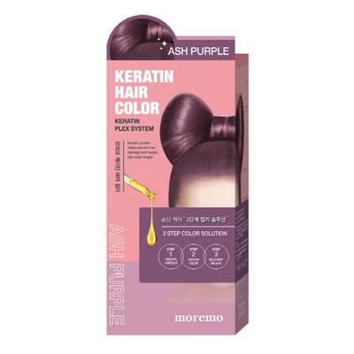 Keratin Hair Color Dye, Ash Purple, 1 Piece