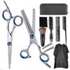 11-teiliges Haarschneidescheren-Set aus Edelstahl, Effilierscheren-Set, Friseursalon, professioneller Barbier