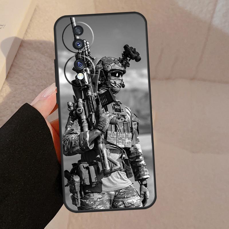 Military Army Special Forces For Honor Magic 7 5 6 8 Pro Case For Honor 200 400 50 70 90 Lite X8b X8c X9a X9b X9c X9d Win