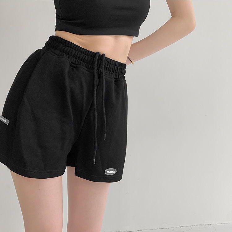 

Women s Versatile Casual Running Shorts - Three-Quarter Length, Loose, Slimming Fit S (40-47.5 kg) чёрный