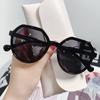 Vintage Women Sunglasses Round Frame Fashion Outdoor Beach Vacation Sunglasses Non Polarized Glasses