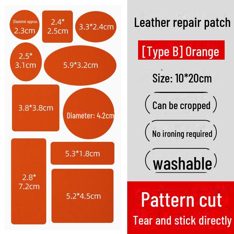 Self-Adhesive Genuine Leather Repair Patch for Sofa, Chair & Car Seat
