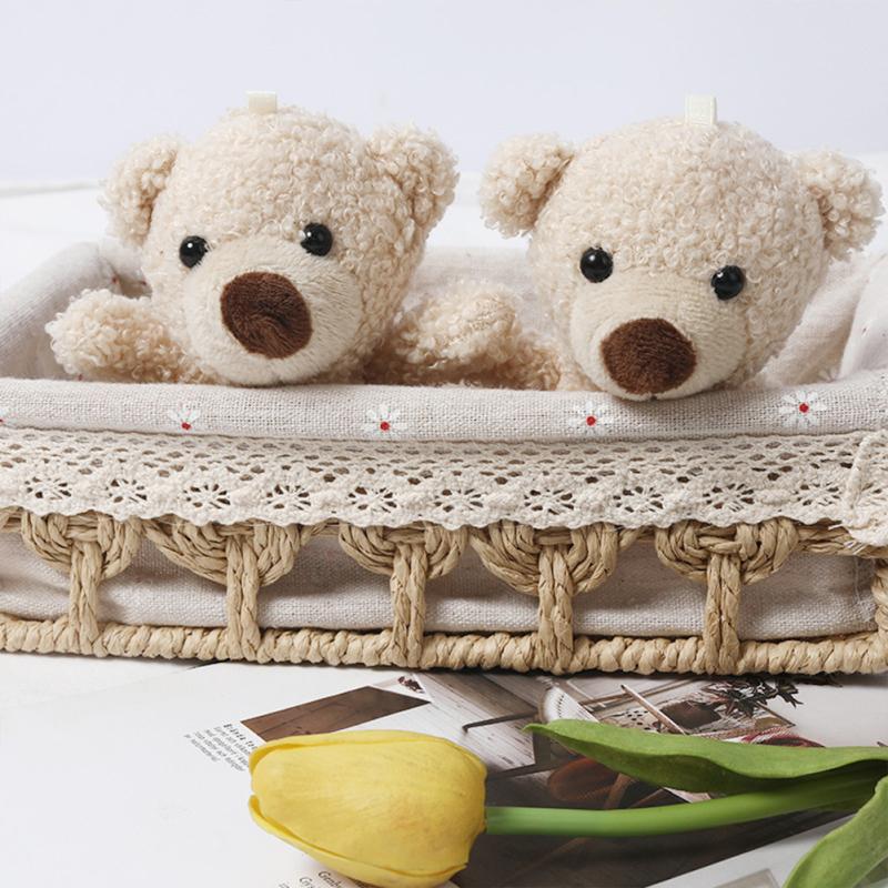 Hot! 20 Cm High Bear  Doll  Backpack  Pendant Solid Color Plush Stuffed Animal Bear Toy