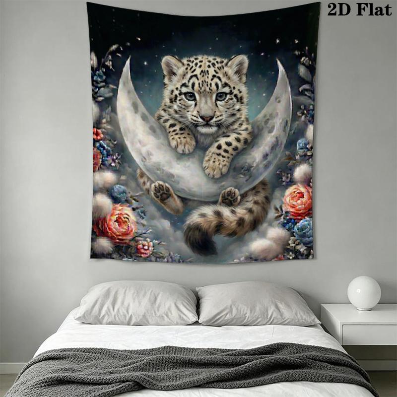 cute animal Wall Tapestry Aesthetic Wall Hanging Printed Fabric Blanket Decorative Tapestries for Bedroom Living Room Home Decor