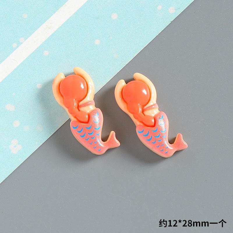 6Pcs Swimming Boys Girls Sports Resin Ornaments For Shoes Bags Cups Diy Funny Bracelet Decoration Charms Fit Birthday Present