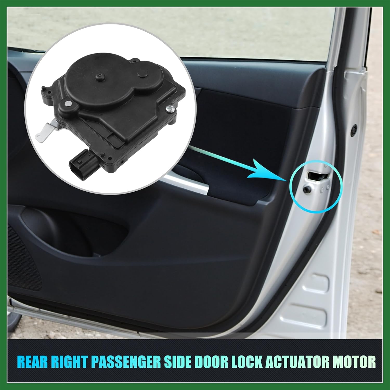 Motoforti Replacement Rear Right Side Power Door Lock Actuator Motor for Honda Odyssey 2005-2010 5-Door Side Slide Door Lock Door Latch Actuator
