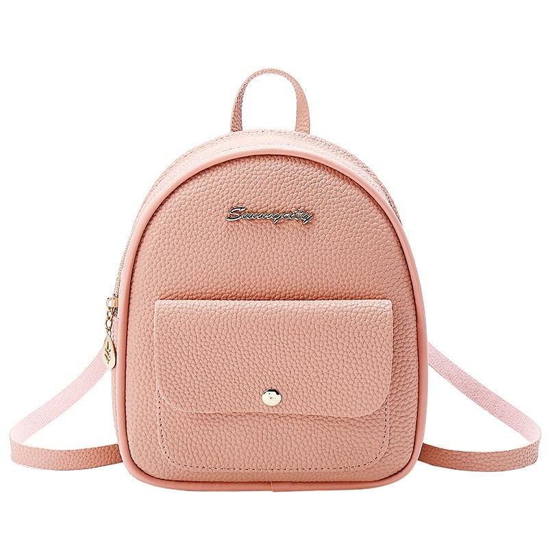 Women's Change Double Shoulder Bag Summer and Autumn New School Style Shell Lychee Pattern Shoulder Bag