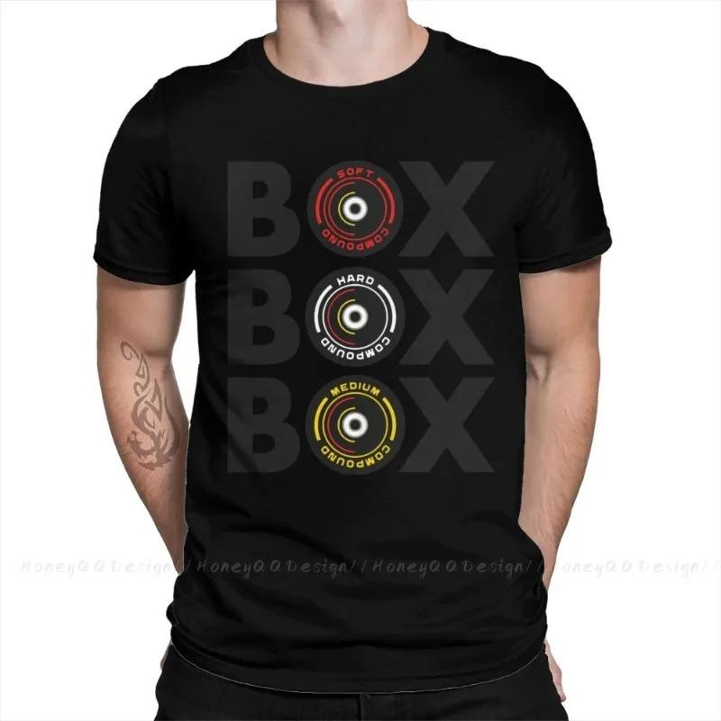 Print Cotton Shirt Hombre Box Box Box Infographic F1 Tyre Compound Men Fashion Streetwear Adult T Shirt O Neck
