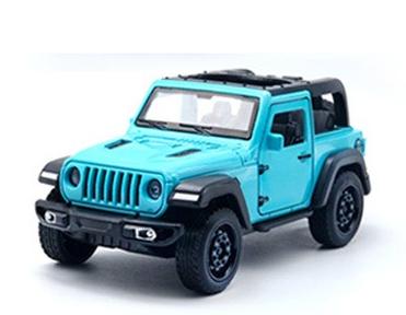 1:36 Jeep Metal Car Alloy Model Off-Road Three Doors Pull Back Boy Gifts Cross-border Wholesale
