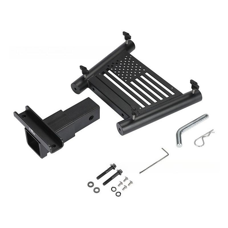 Für Universelles SUV Jeep LKW 2 Zoll Receiver Hitch Mount Verlängerter Fahnenmast Halter Abschlepp Heckhalter Zubehör Off Road ATV UTV