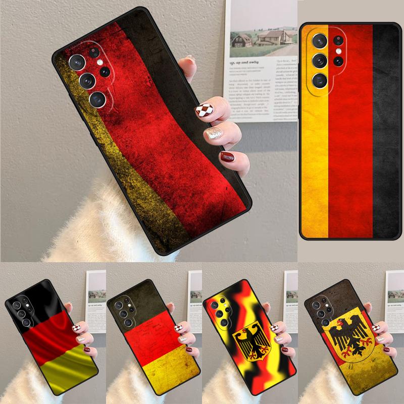 Germany Flag National Emblem Silicone Phone Case For Samsung Galaxy note 10 pro S26 S25 S24 S23 S22 S21 Plus S25Ultra Capa Cover