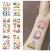 New Cartoon Easter Series Tattoo Stickers Waterproof Party Gift Funny Face Stickers