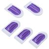5Pcs Fondant Cake Smoother Food Grade Plastic Handle Design Cake Decorate Smoother Polisher for
