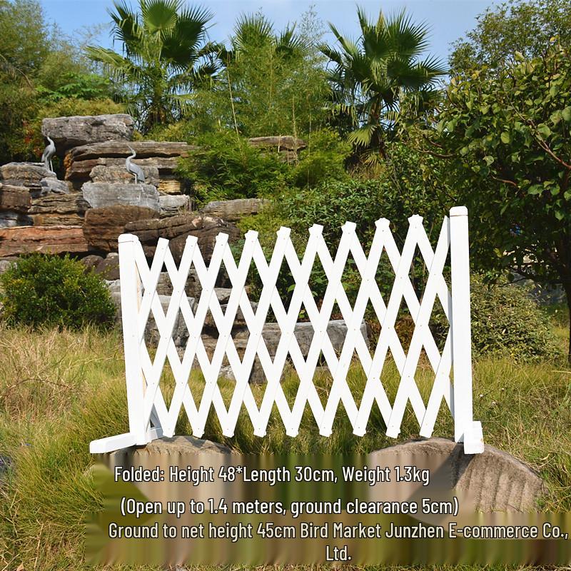Carbonized Anti-Corrosion Expandable Wooden Fence for Garden, Wedding, or Photography Background