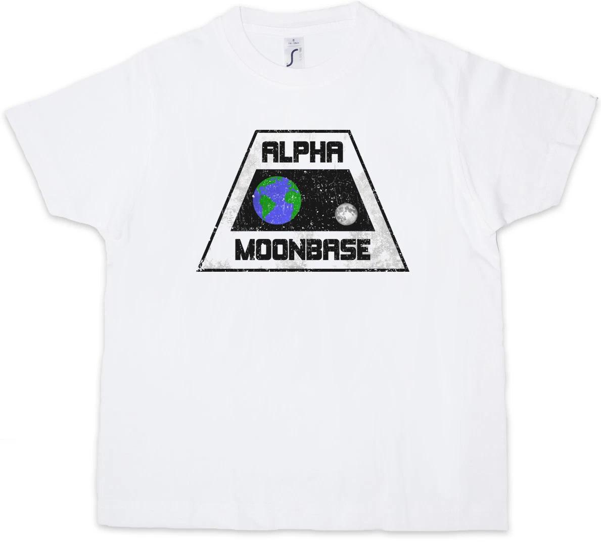 VINTAGE ALPHA MOONBASE LOGO Kids Boys kids boys T-Shirt Mondbasis Alpha 1 TV Space 1999 110