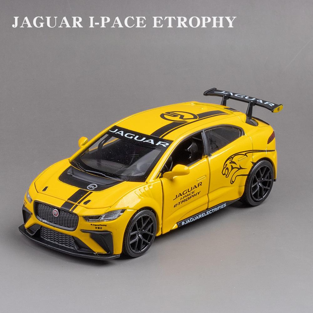 Model auta Jaguar I-PACE v měřítku 1/32, stahovací autíčko se zvukem a světlem pro děti Batole Kluci Dívčí Dárková kolekce