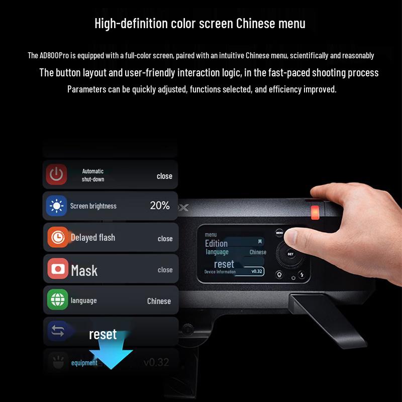 Godox AD800Pro Outdoor TTL Strobe Flash Light