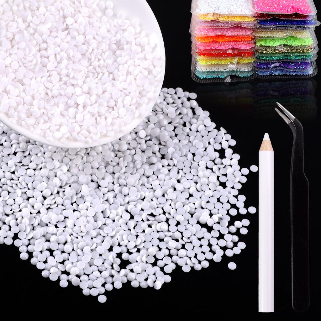 2Mm3Mm4Mm Flat Bottom Resin Drill Diy Handmade Mobile Phone Case Beauty Sticker Drill