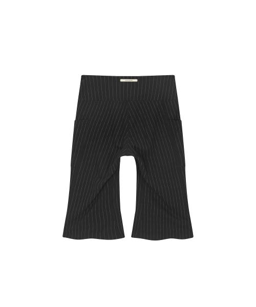 Onyueooun Middie Stripe Bootcut Trousers (Black)