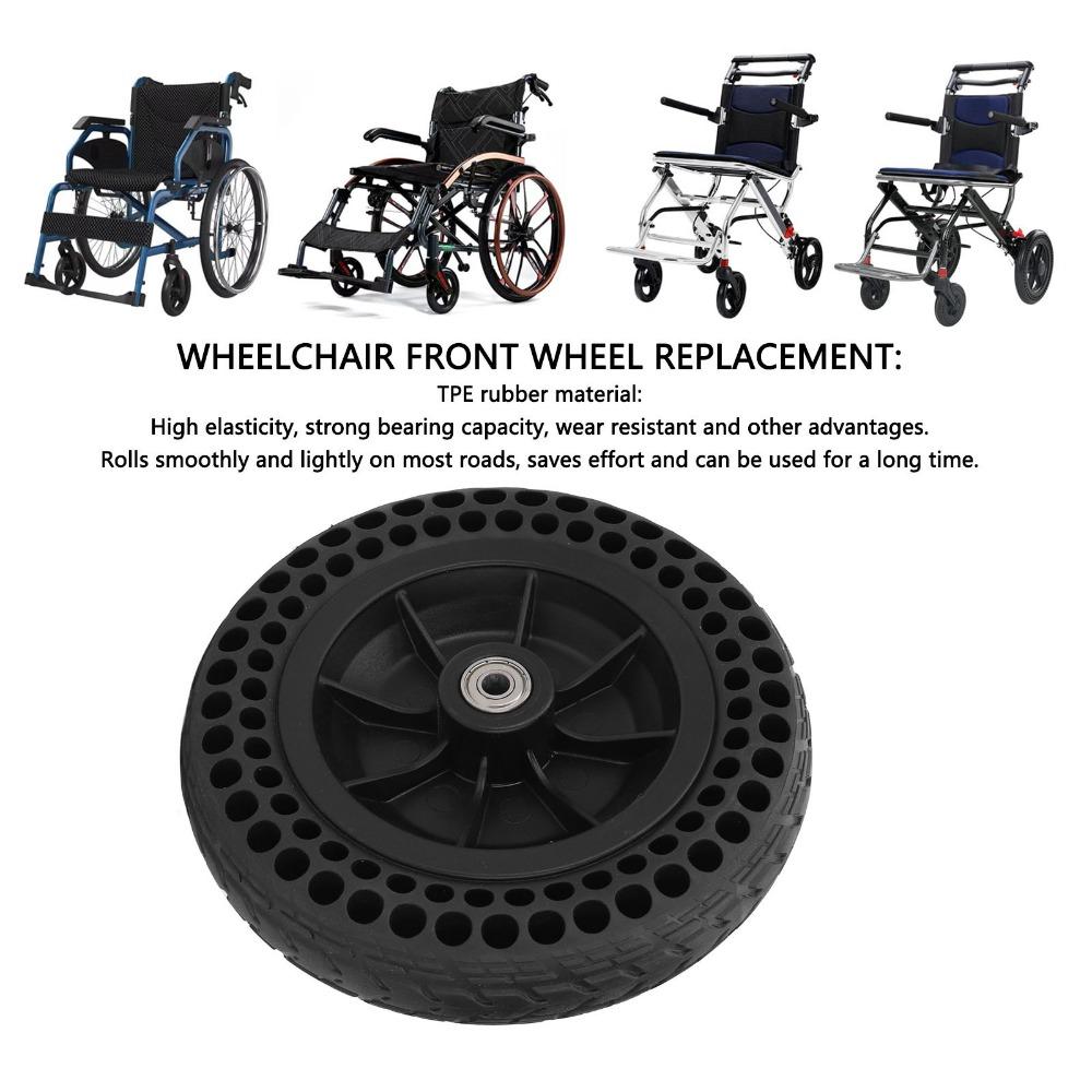 2pcs 8 Inch Caster Tire Replacement Anti Slip Mobility Scooter Wheels Electric Wheelchair