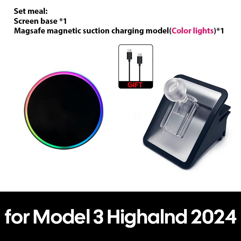 

Phone Holder Mount Magnetic Phone Mount for iPhone 17 16 Pro Max Plus For Tesla Model Y Launch 2026 2025 Model 3 Highland 2024 Option 2