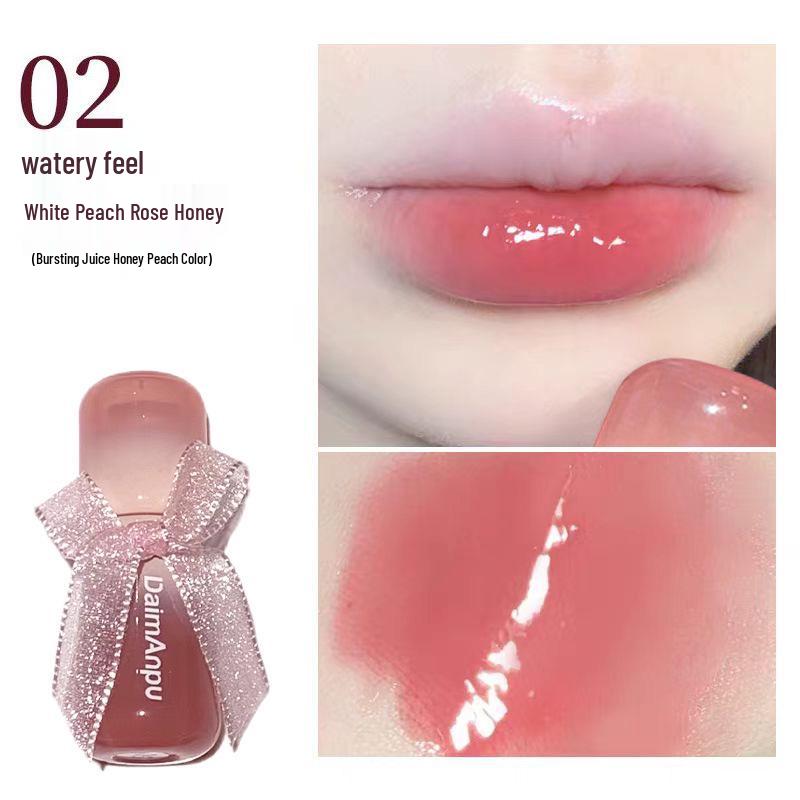 

Daimanpu Oxygen Mirror Lip Glaze - Water Light Gloss in Milk Tea Shade