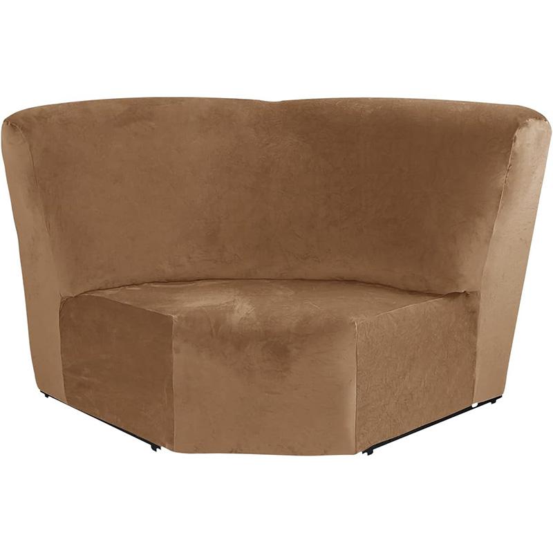 L-Form Samt Ecksofa Abdeckung Möbel Schutzbezug für Modul-Sofa mit Liegefunktion Zusätzlicher Sitz