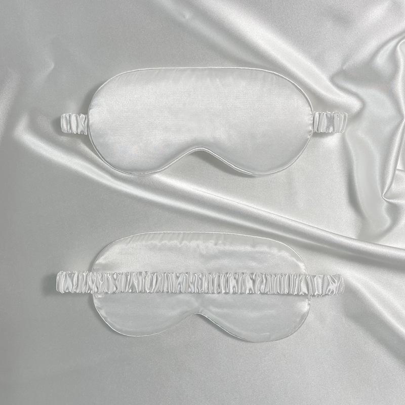 Reversible Satin Sleep Mask with Elastic Band for Ultimate Blackout, Breathable Eye Protection, and Travel Comfort.