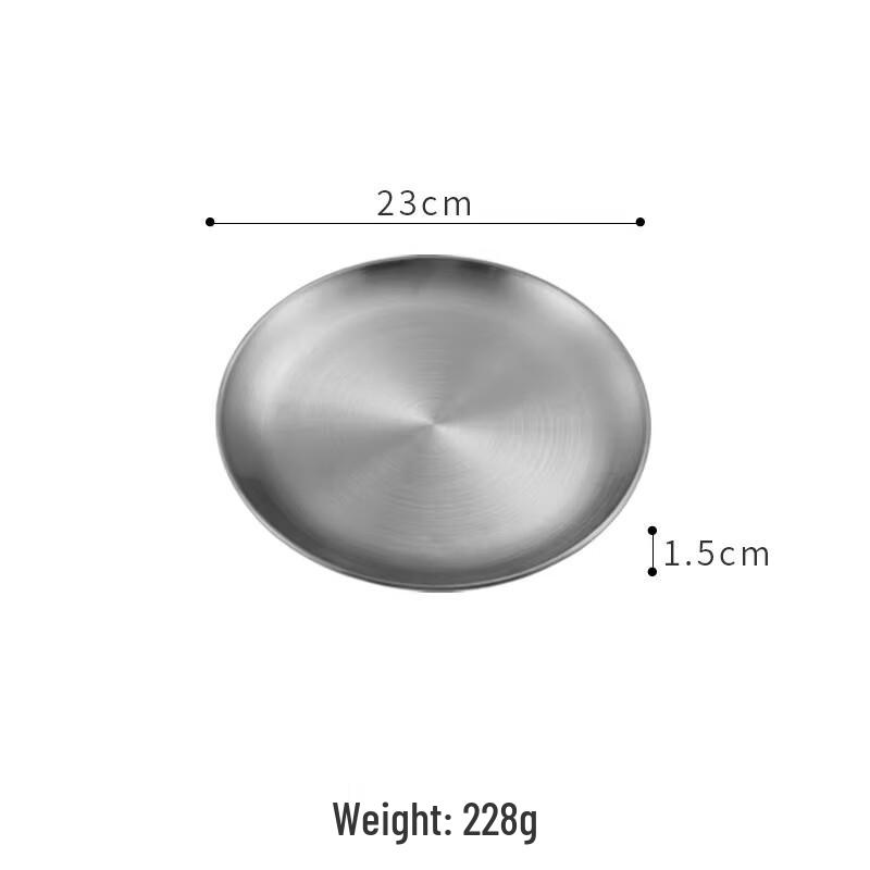 Thickened Stainless Steel Round BBQ Tray