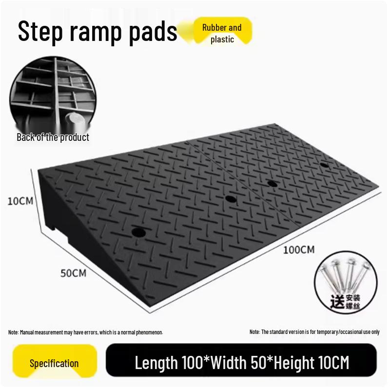 Rubber Curb & Threshold Ramp Mat for Home and Car 