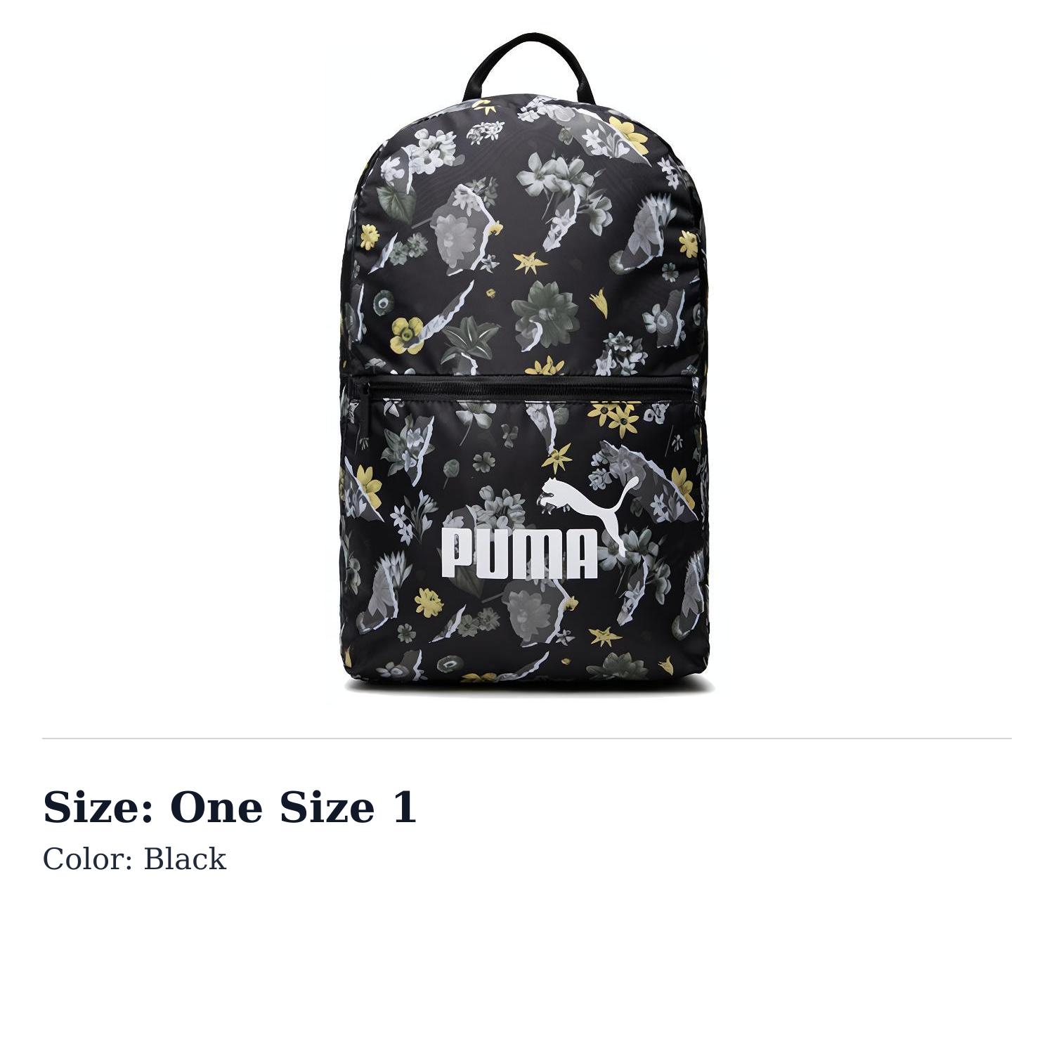 Тканевый рюкзак PUMA Regular Унисекс Черный 077381-01 One Size 1