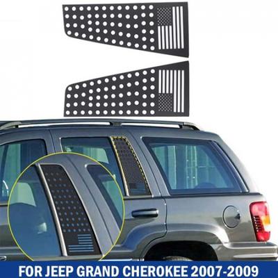 2 pièces Bande de recouvrement décorative pour vitre de porte arrière pour Jeep Grand Cherokee 07-09