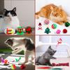 Cat Advent Calendar Christmas Blind Box Christmas Countdown Calendar for Kitten with 24 Pcs Assorted Cat Christmas Toys Gifts