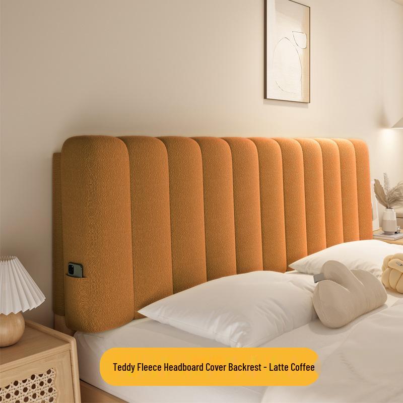 Pernă de tăblie crem stil tatami din lână teddy de înaltă calitate - Pernă de spătar lavabilă și moale