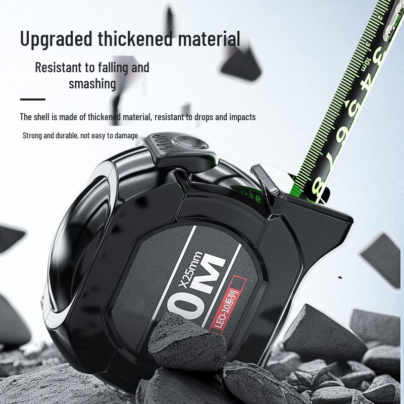 Durable 5m Steel Tape Measure with Auto-Lock & Fluorescent Ruler