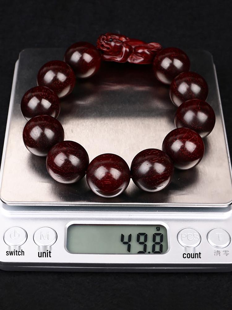 Sandalwood & Indian Rosewood Pixiu Prayer Bracelet for Men & Women