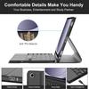 Compatible Samsung A9+ Tablet Case with Touchpad Wireless Bluetooth Keyboard for S10, A11+ Pen Slot FE Shell