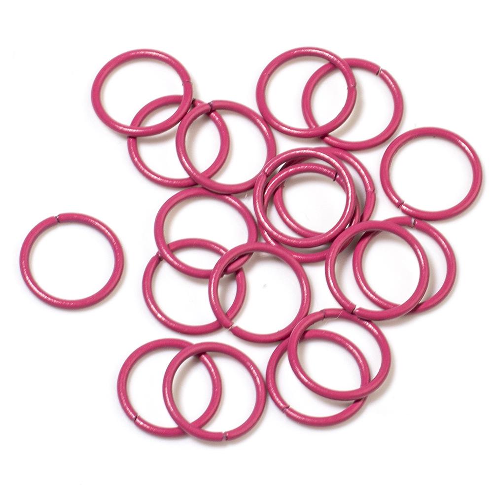 Colorful Open Jump Rings for DIY Jewelry Making - Round Single Loop Iron Rings for Beading Bracelets