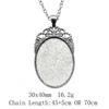 2025 Trend Bohemian Necklace Oval Glass Cabochon Base Setting Tray 45cm Or 70cm Long Chain Necklace Women's Clothing Male Necklace