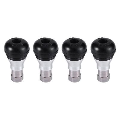 4 Piezas TR412 Vástagos de Válvula de Neumático Cromados de Aleación para Coche Sin Cámara de Aire Válvula de Rueda de Goma Válvula de Aire de Neumático de Vacío de Cobre Para Coches Motocicleta